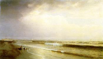 威廉 特羅斯特 理查玆 Seascape with Distant Lighthouse, Atlantic City, New Jersey 威廉 特羅斯特 理查玆 Seascape with Distant Lighthouse, Atlantic City, New Jersey